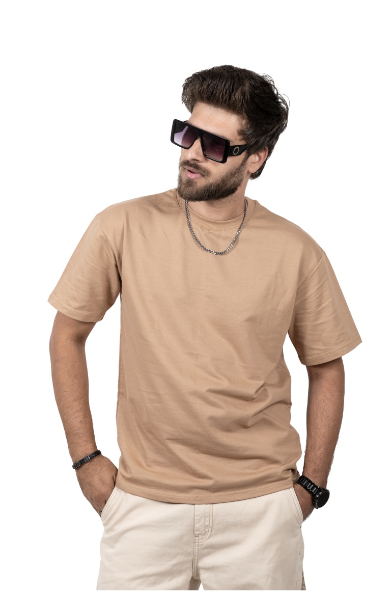 Beige Oversized T-shirt 