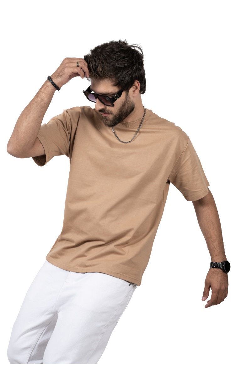 Beige Oversized T-shirt 