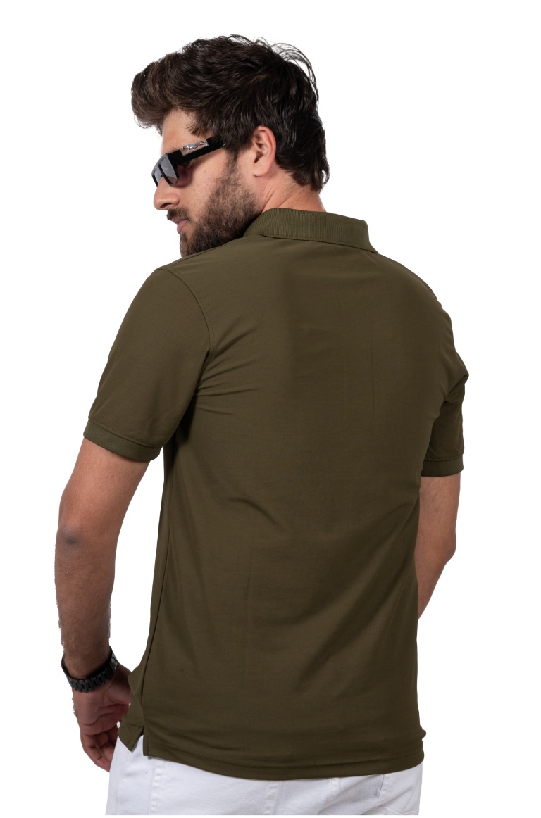 Olive Green Mars Polo T-Shirt