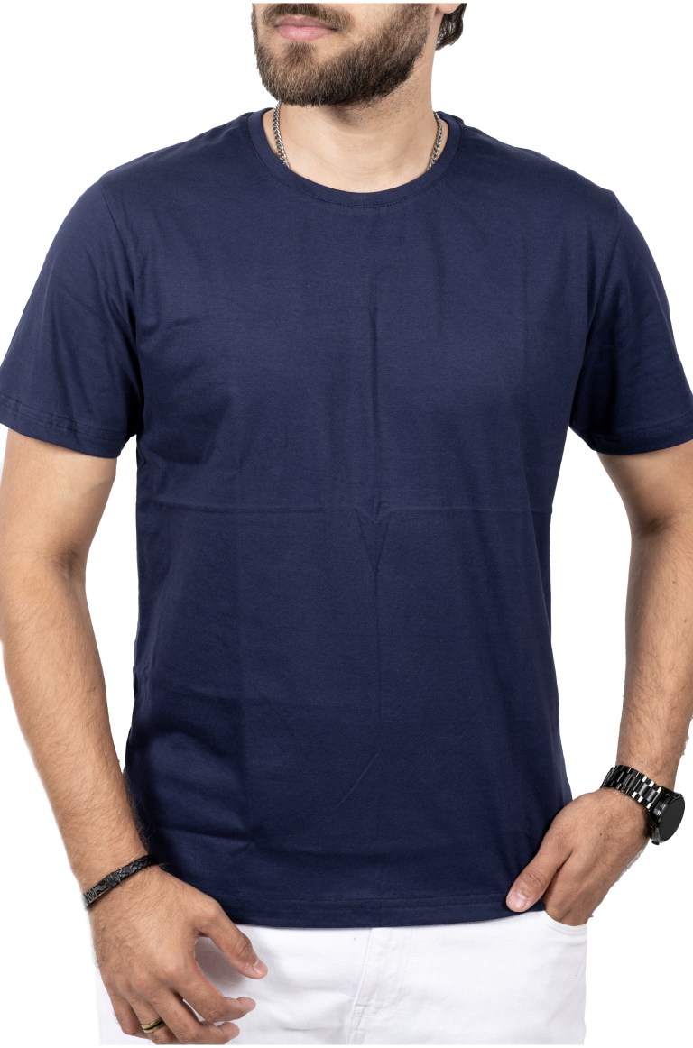 Navy Blue Round Neck T-Shirt